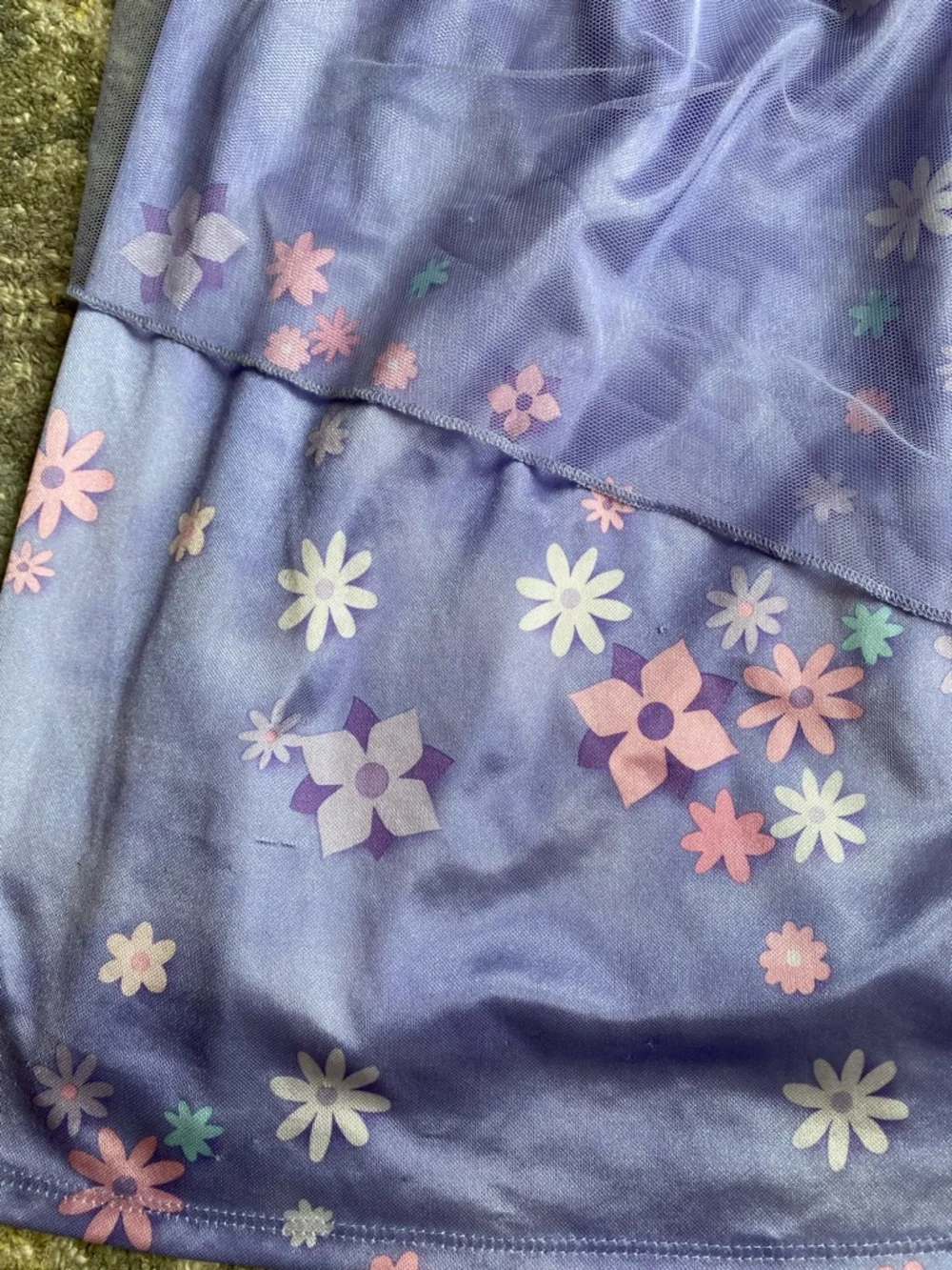 Disney Lavender Encanto Girls Nightgown with Floral Tulle - Picture 4 of 6